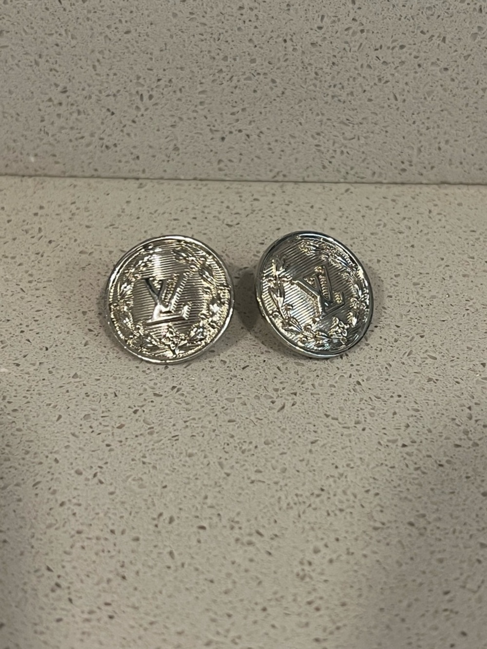 Louis Vuitton Button Earrings